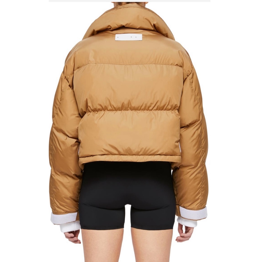 Shoreditch Ski Club Caramel Laurel Recycled Nylon Puffer Jacket Size Large — image 2 of 8